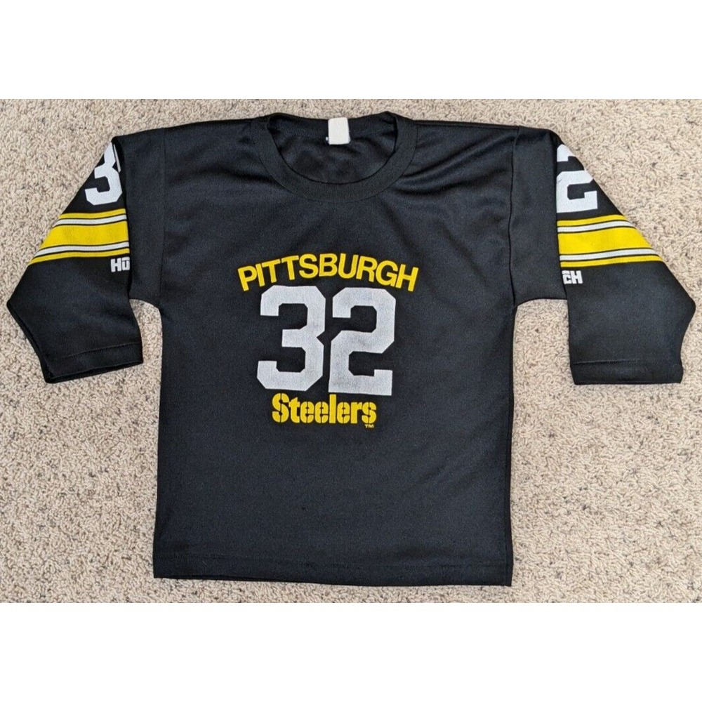 Vintage Pittsburgh Steelers Jersey YOUTH Boys Medium Franco Harris Hutch NFL 80s